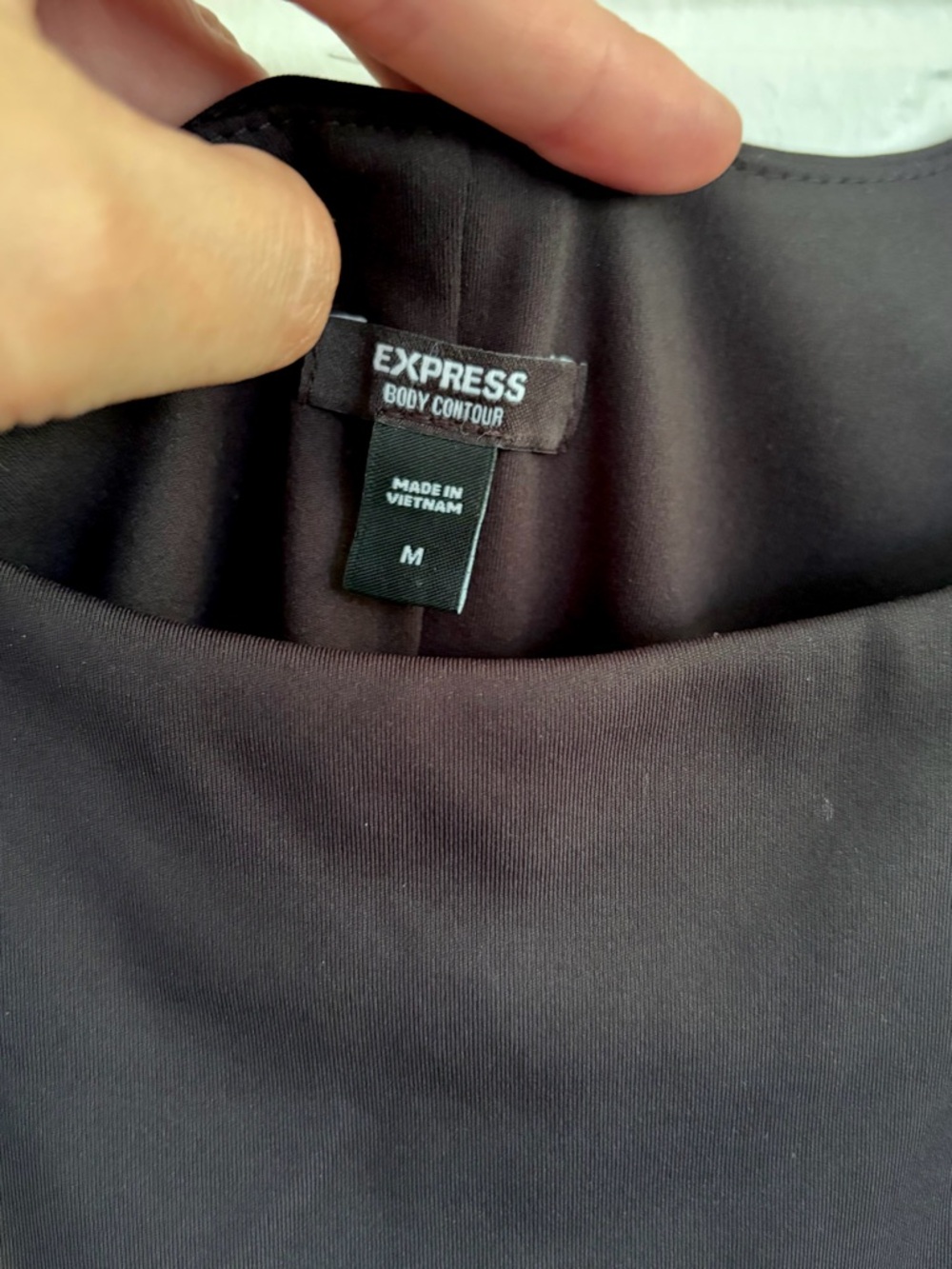 Express Black Scoop Neck Mini Dress - Picture 5 of 5